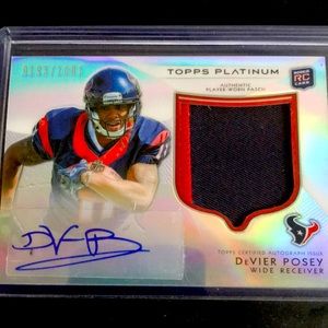 2012 Devier Posey Jersey Auto Rookie card